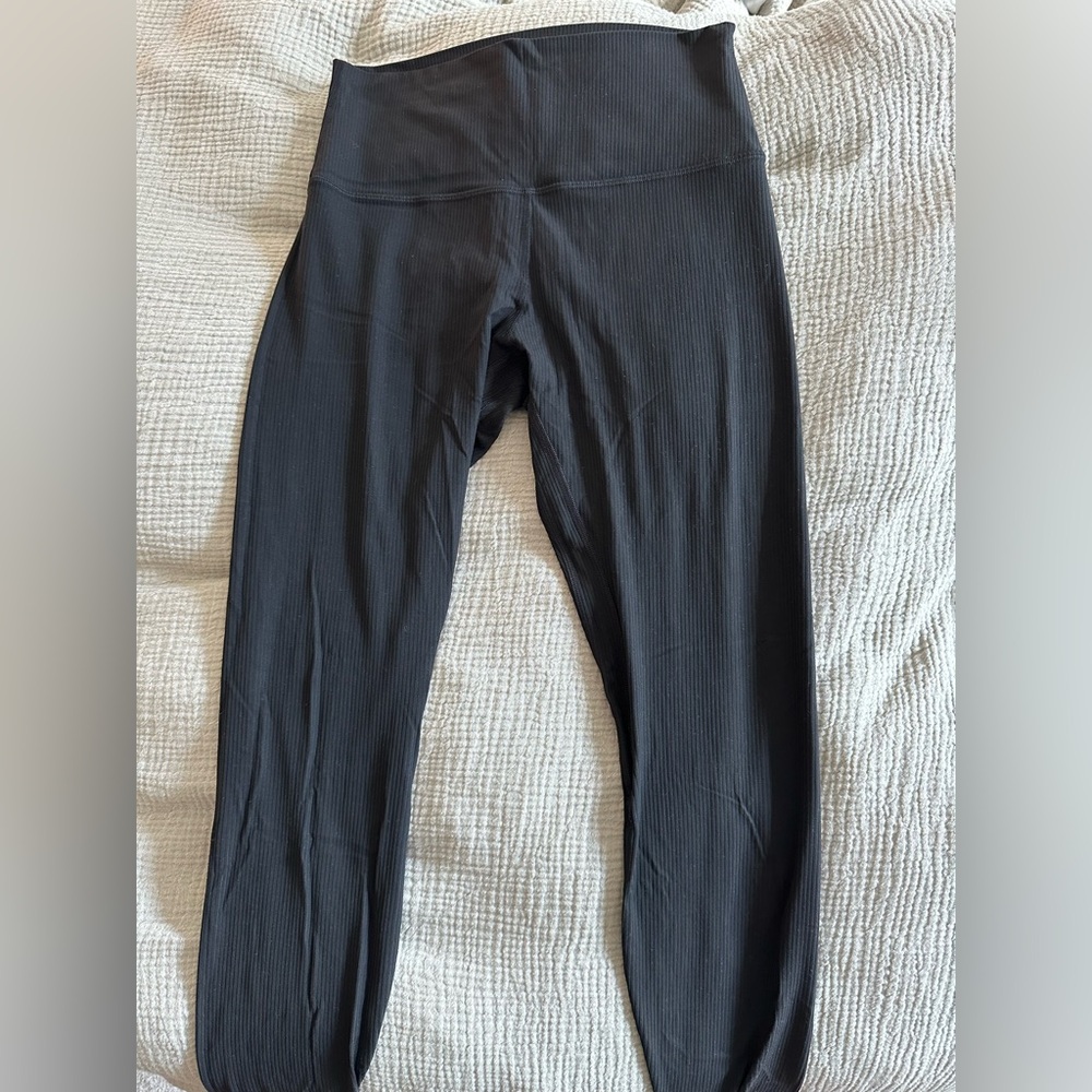 Lululemon Black Ribbed Leggings